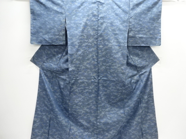 JAPANESE KIMONO / UNUSED PINE WEAVING DORO OSHIMA TSUMUGI KIMONO